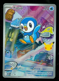 Pokemon PIPLUP MEP 042 Ascended Heroes - 1st Partner FULL ART PROMO - Card A - Image 1