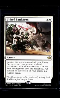 2025 MTG Magic The Gathering TDM Dragonstorm Promo Pack #32 United Battlefront - Image 1