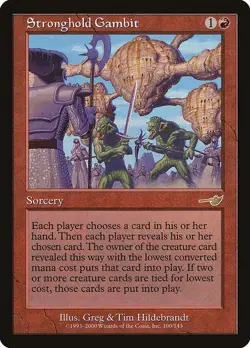 Stronghold Gambit 1x MtG Nemesis NEM SP/NM - Image 1