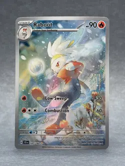 Pokemon - 147/142 Raboot SV07 Stellar Crown Illustration Rare Holo Full Art NM - Image 1