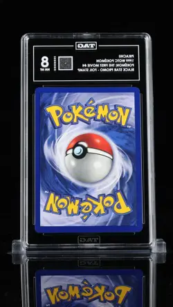 PIKACHU WB THE 1ST MOVIE FOIL STAMP #4 - 1999 WOTC POKEMON BLK STAR PROMO TAG 8 - Image 2