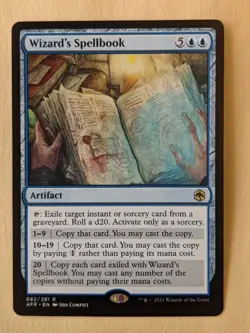WIZARD'S SPELLBOOK-MTG-ADVENTURES IN THE FORGOTTEN REALMS-082/281 - Image 1