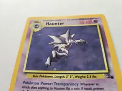 Pokemon Haunter Holo Rare Fossil Set 1999 6/62 Lightly Played - Image 2