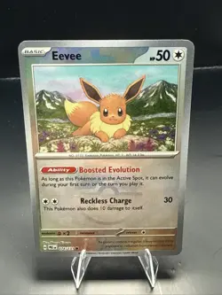 Pokemon Eevee (Master Ball Pattern) 074/131 Sv: Prismatic Evolutions Holo - Image 1