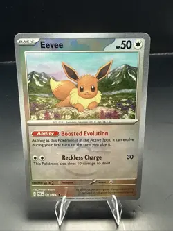 Pokemon Eevee (Master Ball Pattern) 074/131 Sv: Prismatic Evolutions Holo - Image 2