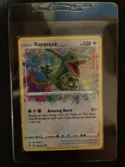 Pokemon TCG Rayquaza Amazing Rare, Vivid Voltage 138/185, Mint Condition - Image 1