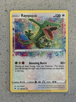 Rayquaza 138/185 Swsh04: Vivid Voltage Holo NM POKEMON TCG - Image 1