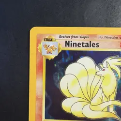 Pokemon Vintage Holo Ninetales Base Set WotC 1999 - Image 2