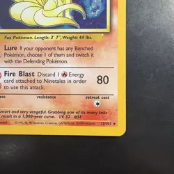 Pokemon Vintage Holo Ninetales Base Set WotC 1999 - Image 4
