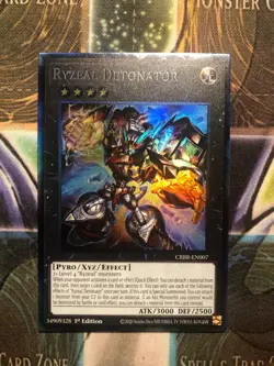 *** RYZEAL DETONATOR *** 1ST EDITION COLLECTOR'S RARE CRBR-EN007 YUGIOH! - Image 1