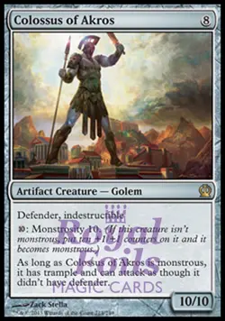 Colossus of Akros 1x FOIL THS MTG Theros Rare MINT artifact - Image 1
