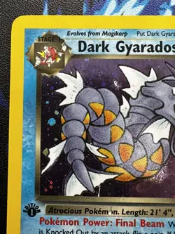 Dark Gyarados 8/82 1st Edition Team Rocket Holo Pokemon Card - Image 3