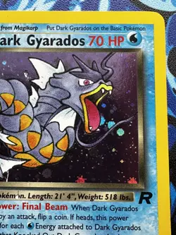 Dark Gyarados 8/82 1st Edition Team Rocket Holo Pokemon Card - Image 4