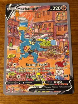 Machamp V | 172/189 | NEAR MINT | FULL ART | Astral Radiance | Pokemon Card - Image 1