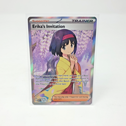 Erika's Invitation 196/165 151 Pokemon TCG Card Full Art Rare Holo Trainer ENG - Image 1