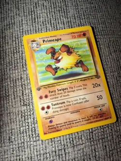 Pokemon TCG Primeape Jungle Card 43/64 1st Edition Uncommon Non Holo - Image 1