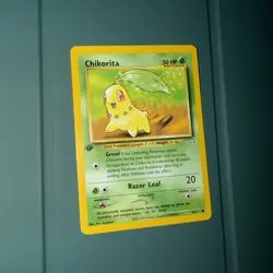 Pokemon Chikorita TCG Neo Genesis 1st Edition Common Card 54/111 - Image 1