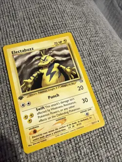 Pokemon TCG Electabuzz Neo Genesis 1st Edition Uncommon Card 33/111 - Image 1