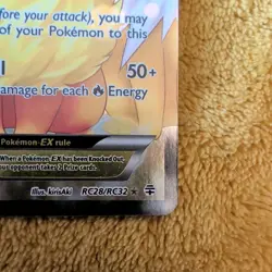 Pokemon TCG Flareon EX Generations Ultra Rare Full Art Holo Card RC28/RC32 - Image 5