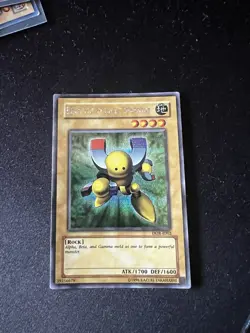 Yu-Gi-Oh! Beta The Magnet Warrior DOR-E002 Secret Rare Card NM - Image 1