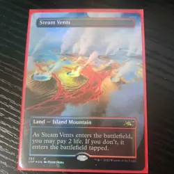 Steam Vents (Borderless) 283 Unfinity FOIL Near Mint MTG - Image 1