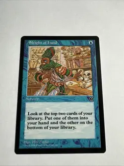 Magic the Gathering MTG - Sleight of Hand - Portal Second Age - LP - Image 1