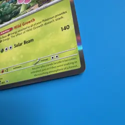 Pokemon TCG Mega Evolution Meganium 001 Stamped Holo Promo Card Near mint - Image 5