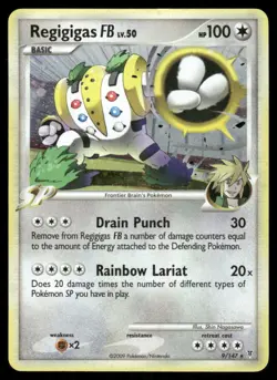 Pokemon Cards Regigigas FB 9/147 Holo Supreme Victors Rare LP - Image 1