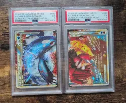 Kyogre & Groudon Legend Holo 070/080 & 071/080 PSA 5 PSA 5 Japanese Pokemon Card - Image 1