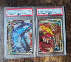 Kyogre & Groudon Legend Holo 070/080 & 071/080 PSA 5 PSA 5 Japanese Pokemon Card - Image 2