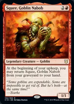 Squee, Goblin Nabob NM, English MTG Commander 2019 - Image 1