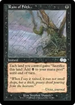 MTG NM English Rain of Filth MTG urza's saga - Image 1