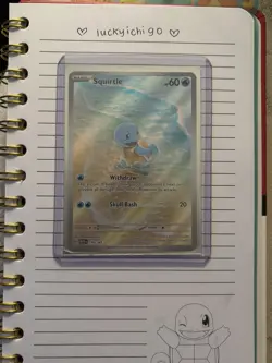 Squirtle 170/165 Scarlet Violet 151 Illustration Rare English Pokemon NM - Image 1