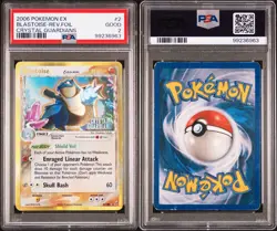 PSA 2 Blastoise (Delta Species) 2/100 Crystal Guardians Reverse Holo Pokemon - Image 3