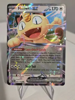 Pokemon TCG Perfect Order Meowth EX 062/088 Double Rare Holo - Image 1