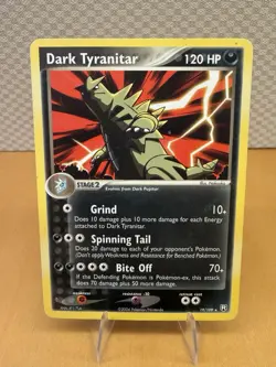 Dark Tyranitar 19/109 Team Rocket Returns Pokemon Card Rare Non-Holo - Image 1