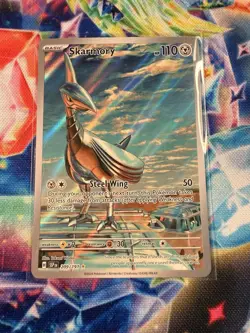 Pokemon TCG Skarmory 209/191SV08: Surging Sparks Illustration Rare Holo Card - Image 1