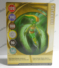 Bakugan Card - Harpus - Gold Gate Card - BA253 - 10/48c - 2008 - Image 1
