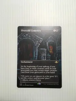 MTG Oversold Cemetery (Enchantment) Extended Art Rare 428 DMR - Image 1