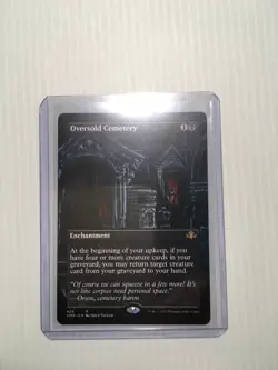 MTG Oversold Cemetery (Enchantment) Extended Art Rare 428 DMR - Image 3