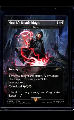 2025 MTG Magic The Gathering SLD Secret Lair Drop Borderless Noctiss Death Magic - Image 1