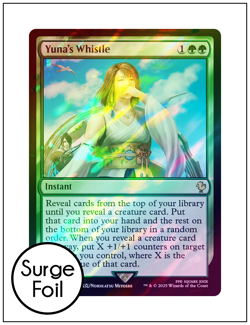 1x Yuna's Whistle, Surge Foil, Final Fantasy, Magic MTG NM - Image 1
