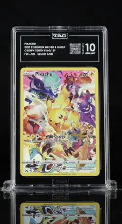 PIKACHU 2023 POKEMON SWORD & SHIELD #160/159 TAG 10 - Image 1