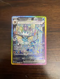 Pokemon TCG Prismatic Evolutions Vaporeon EX Sir 149/131 NM-MT Condition - Image 3