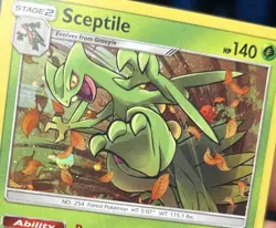 Pokemon Sceptile 10a/168 SM Promo Cosmos Holo HD Galaxy TCG NM - Image 3
