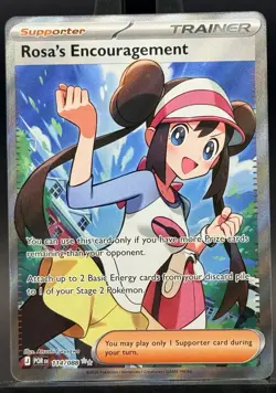 Pokemon TCG Perfect Order Rosa’s Encouragement 114/088 Full Art Rare - Image 1