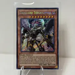 Yugioh Darklord Tezcatlipoca DESO-EN031 Secret Rare 1st Ed NM - Image 1
