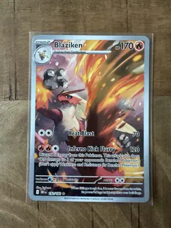 Pokemon TCG Blaziken 192/182 Destined Rivals Illustration Rare - Image 1