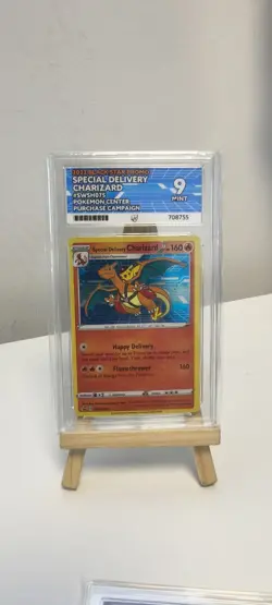 Pokemon Special Delivery Charizard SWSH075 2022 Promo Ace 9 - Image 1