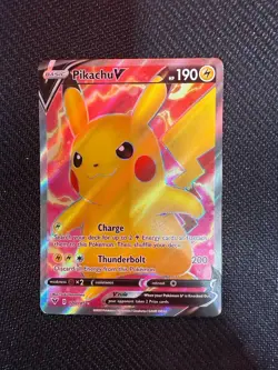 Pokemon TCG Pikachu V 170/185 Full Art Ultra Rare – Vivid Voltage NM/Holo - Image 1